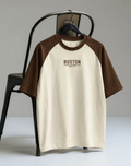 Boston Colorblock Raglan Half Sleeve Oversized T-Shirt